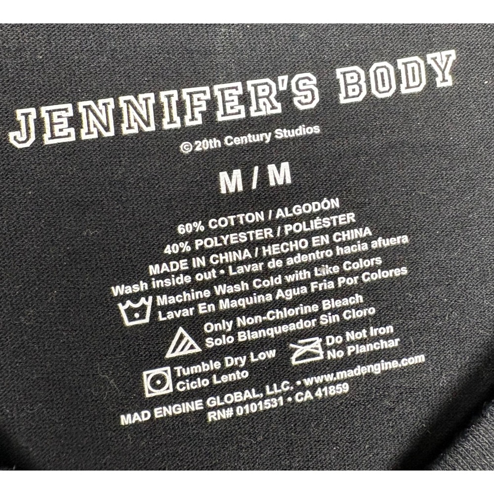 Jennifer's Body Movie Graphic T-Shirt Black Pink She's Actually Evil Size Medium - Picture 4 of 7